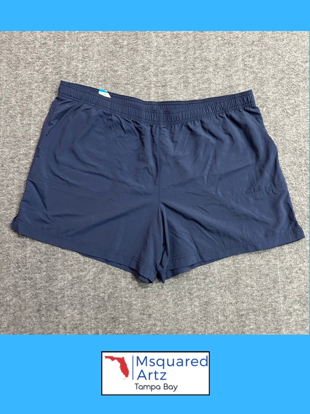 Columbia Men’s Navy Swim Trunks Shorts Size XL Mesh Lined Partial Tags